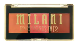 Milani Cheek Kiss Powder Blush Trio 120 Golden Hour Glow
