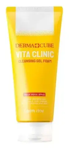 Farm Stay Derma Cube Vita Clinic Cleansing Gel Foam