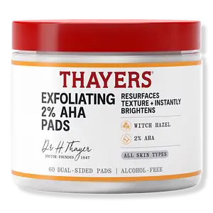Thayers Exfoliating 2% AHA Pads