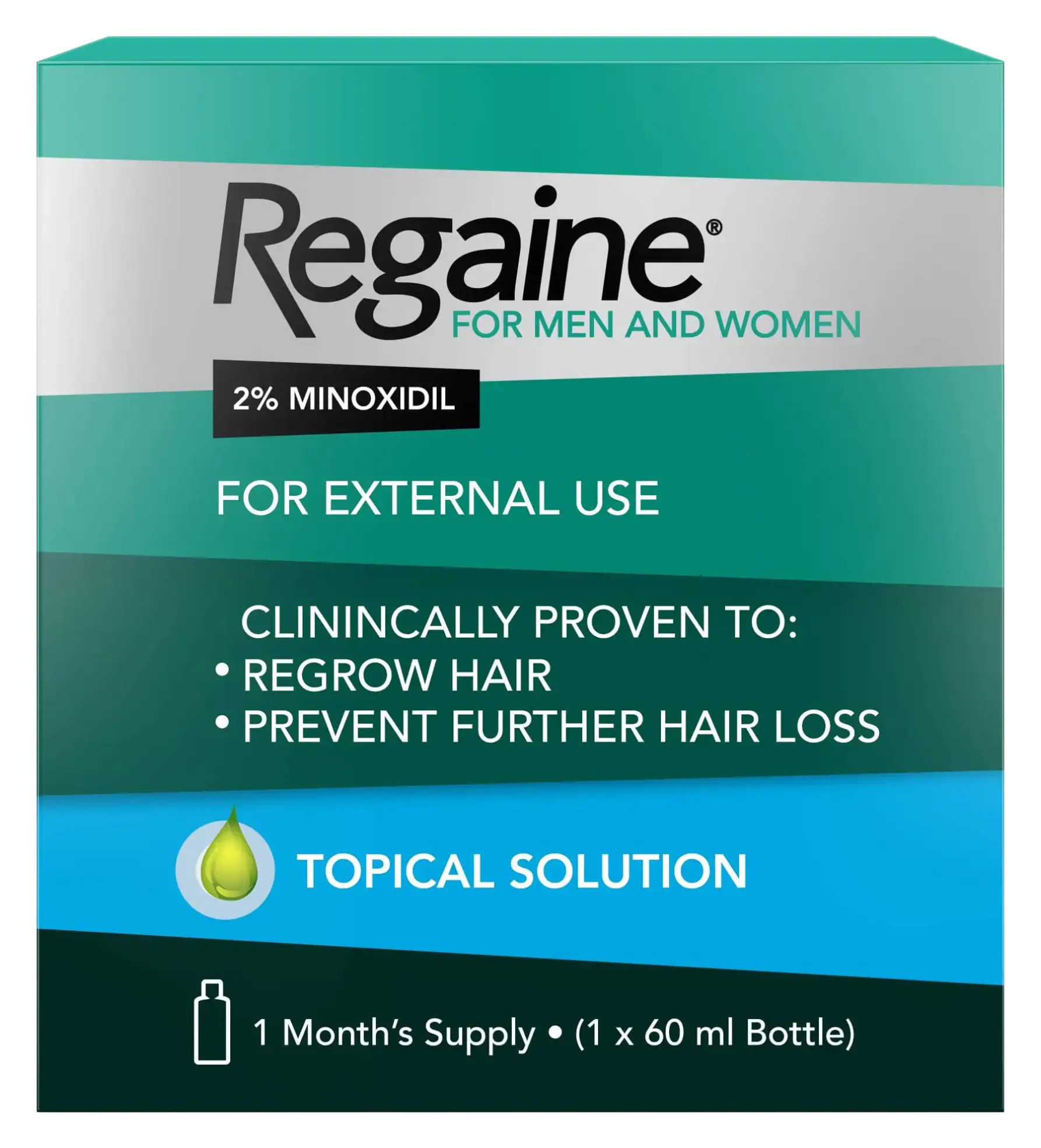 Regaine Regular Strength Solution 2% Minoxidil