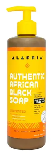 Alaffia Authentic African Black Soap All-In-One Unscented