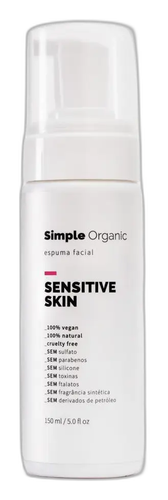 Simple Organic Espuma Facial Sensitive Skin