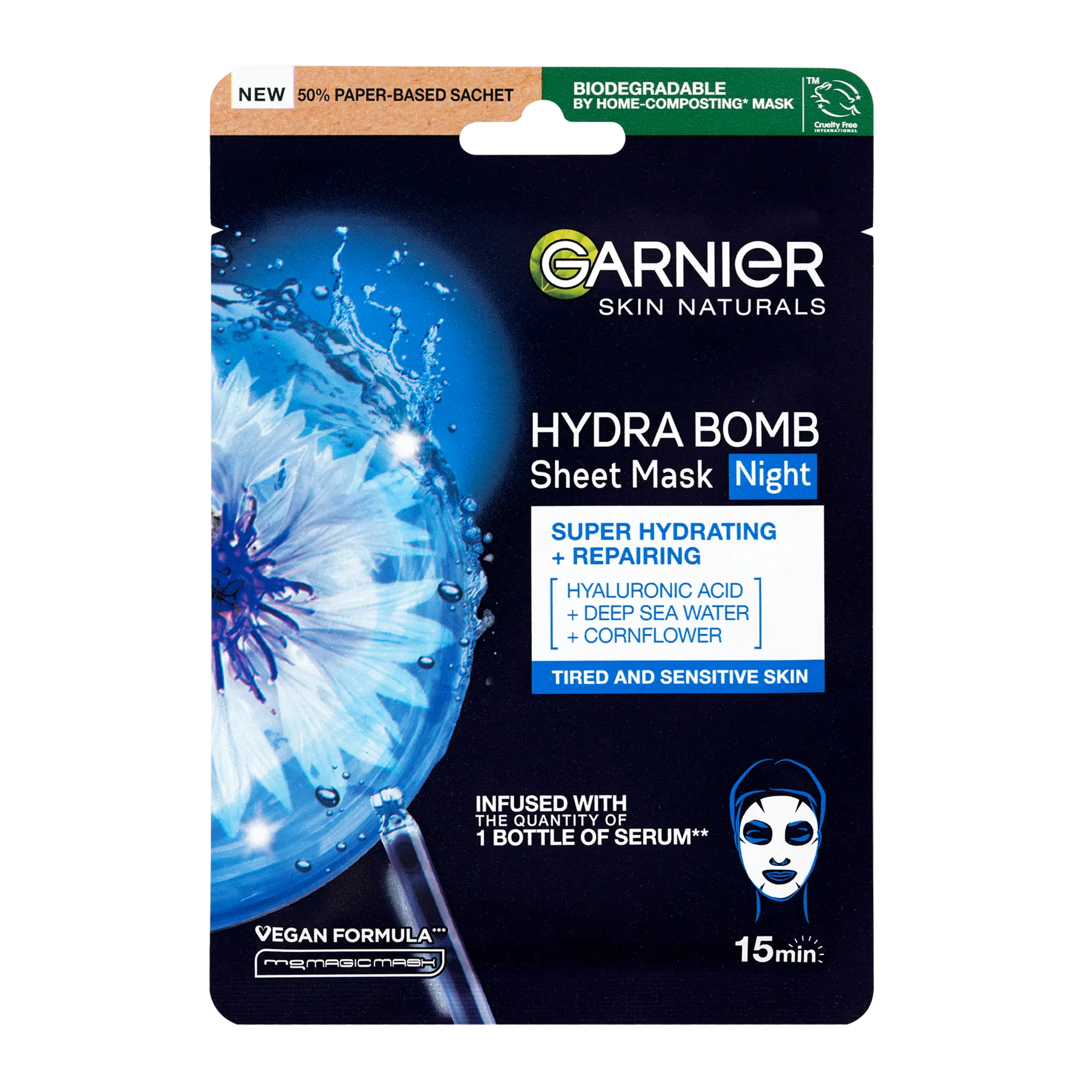 Garnier Hydra Bomb Night Sheet Mask