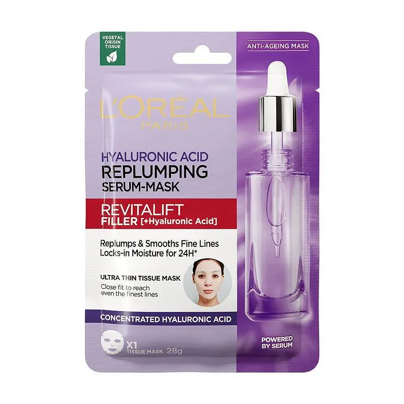 L'Oreal Revitalift Filler Hyaluronic Acid Replumping Serum Mask Australia