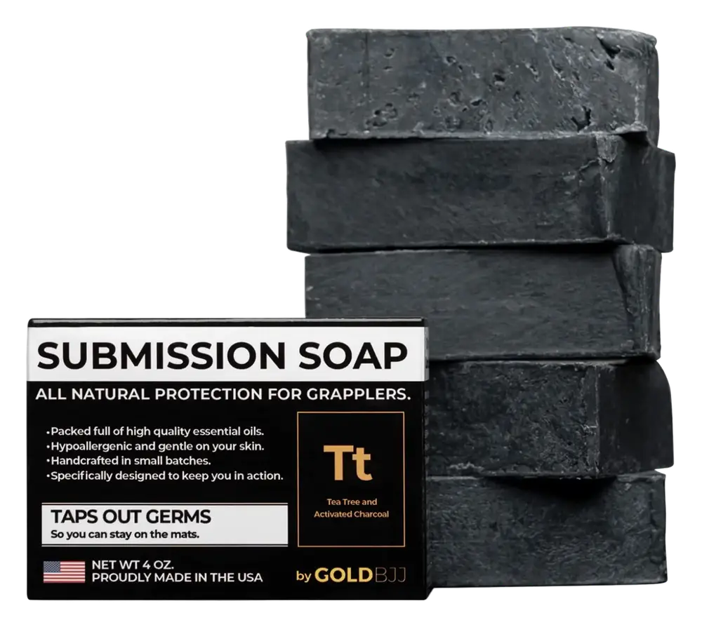 Gold BJJ Submission Soap - Activated Charcoal with Tea Tree