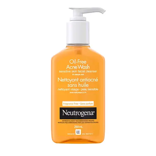 Neutrogena Oil-Free Acne Wash Sensitive Skin Facial Cleanser