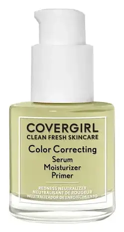 Covergirl Clean Fresh Primer, Color Correcting Serum and Moisturizer Redness Neutralizer, Fair