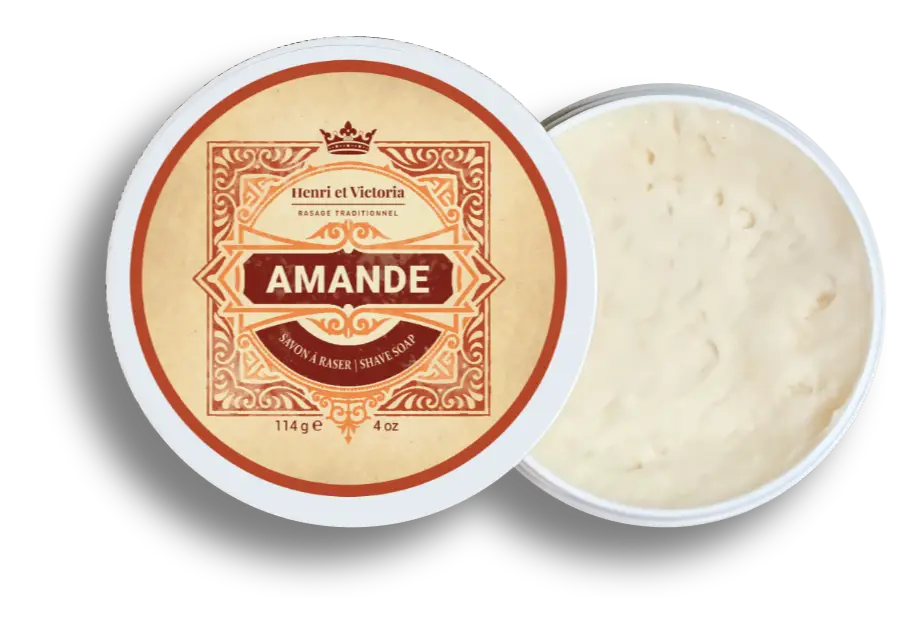 Henri Et Victoria Shave Soap Amande