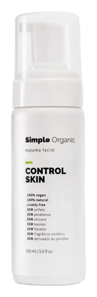 Simple Organic Espuma Facial Control Skin