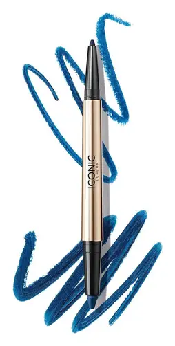 Iconic London Smokey Eye Duo Kajal Eyeliner Electric Blue