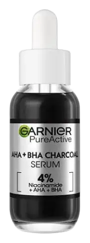 Garnier Pure Active AHA + BHA Charcoal Serum
