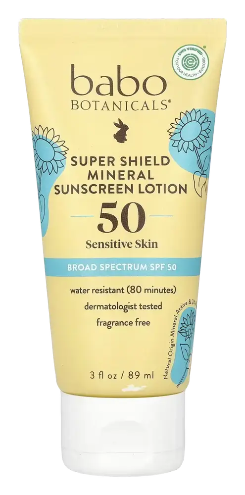 babo botanicals Super Shield Mineral Sunscreen Lotion SPF 50