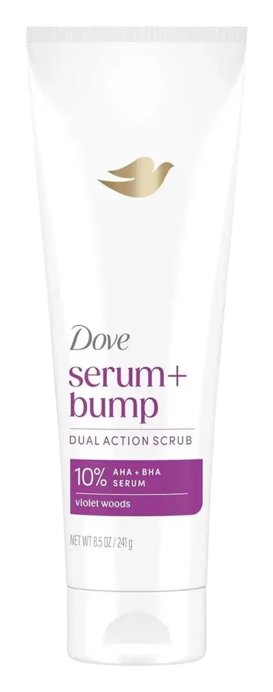 Dove Serum+ Dual Action Scrub Bump