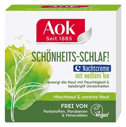 Aok Schönheits-Schlaf! Nachtcreme Mit Weißem Tee
