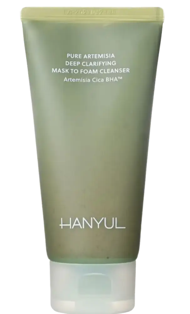 Hanyul Pure Artemisia Deep Clarifying Mask To Foam Cleanser
