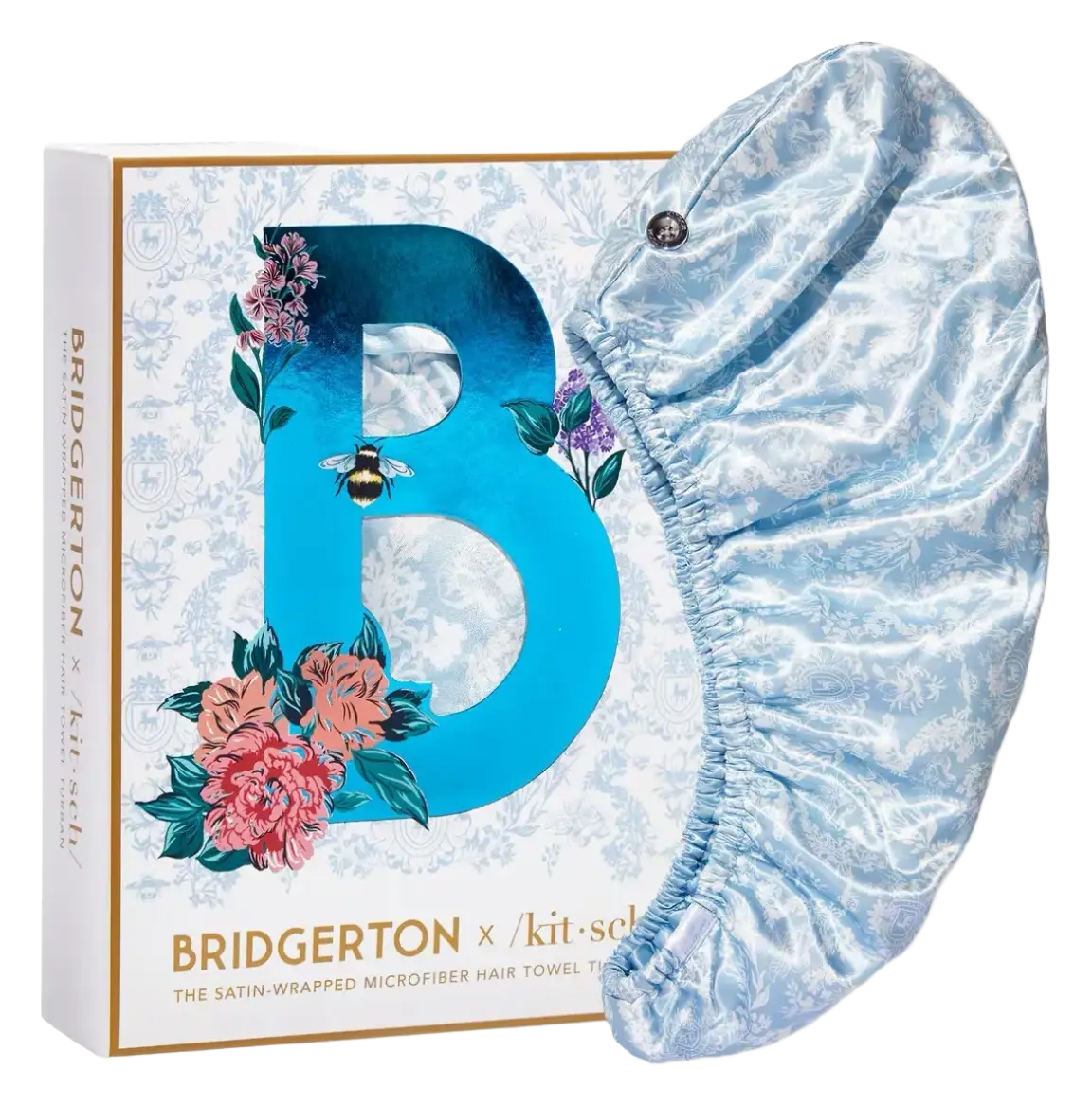 Kitsch Satin-Wrapped Microfiber Hair Towel Bridgerton x Kitsch