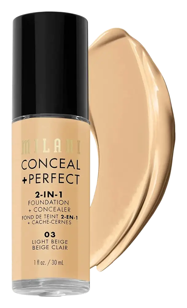 Milani Conceal + Perfect 2-In-1 Foundation And Concealer 03 Light Beige