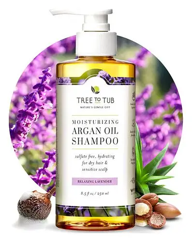Tree to Tub Moisturizing Argan Oil Shampoo Relaxing Lavender