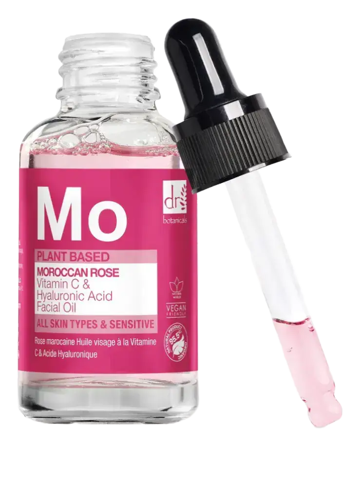 Dr Botanicals Moroccan Rose Vitamin C & Hyaluronic Acid Facial Oil