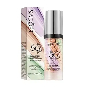 Sadoer Three-Colour Concealer Cream Sunscreen SPF 50+ PA+++