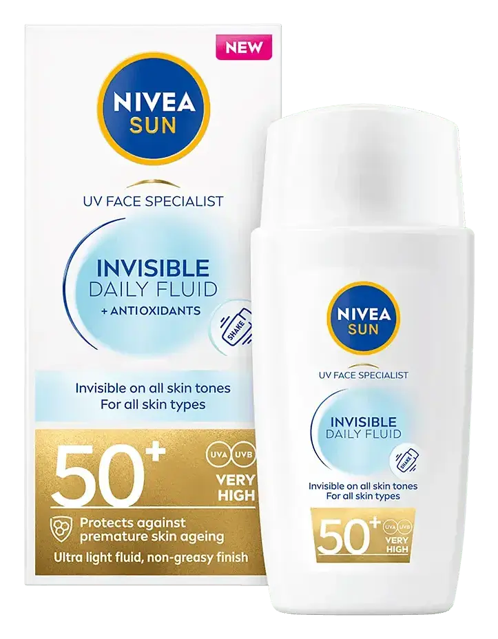 Nivea UV Face Invisible Daily Fluid SPF 50+ Sweden
