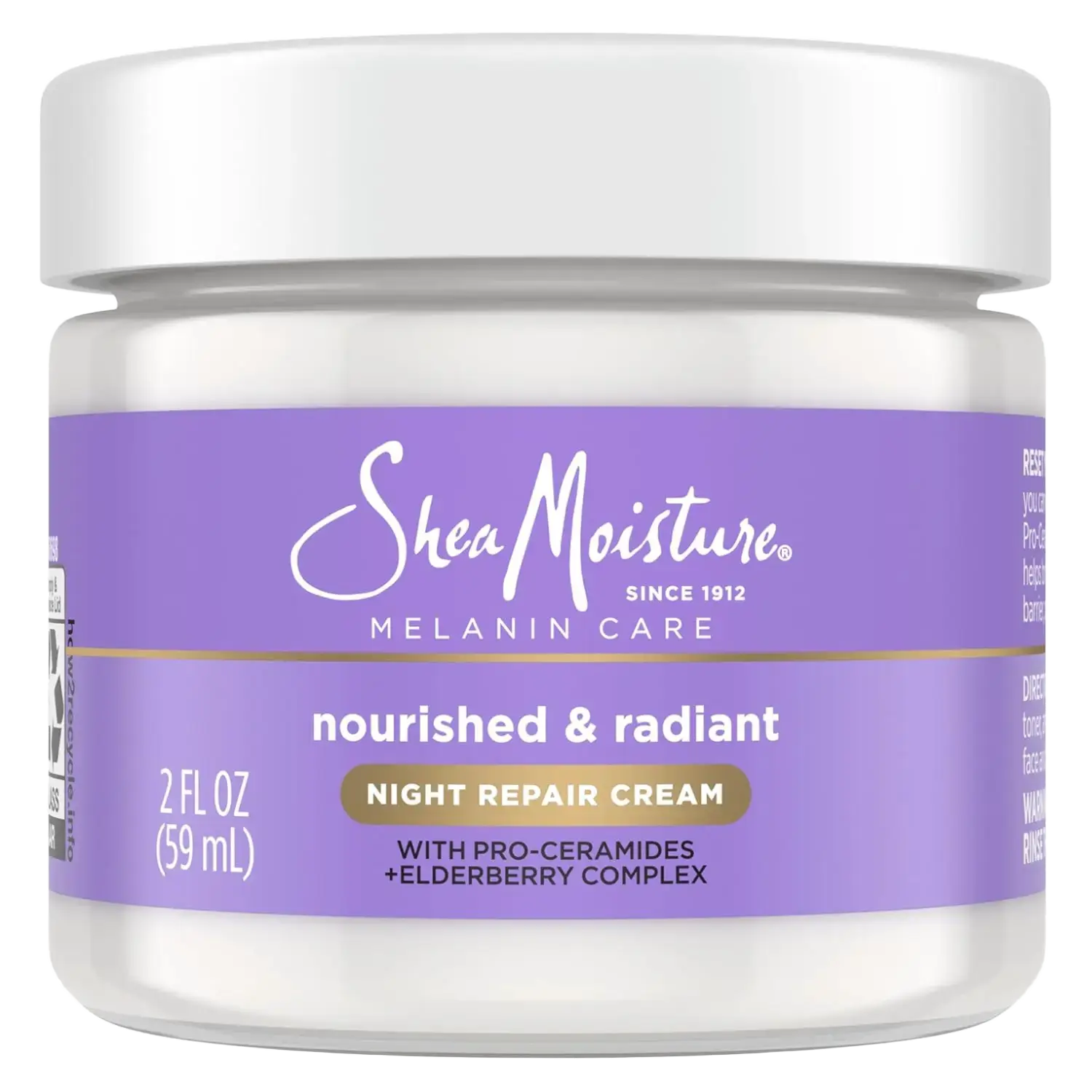 Shea Moisture Melanin Care Night Repair Cream
