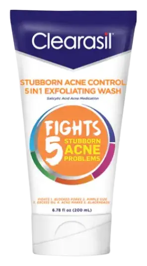 Clearasil Stubborn Acne Exfoliating Acne Face Wash