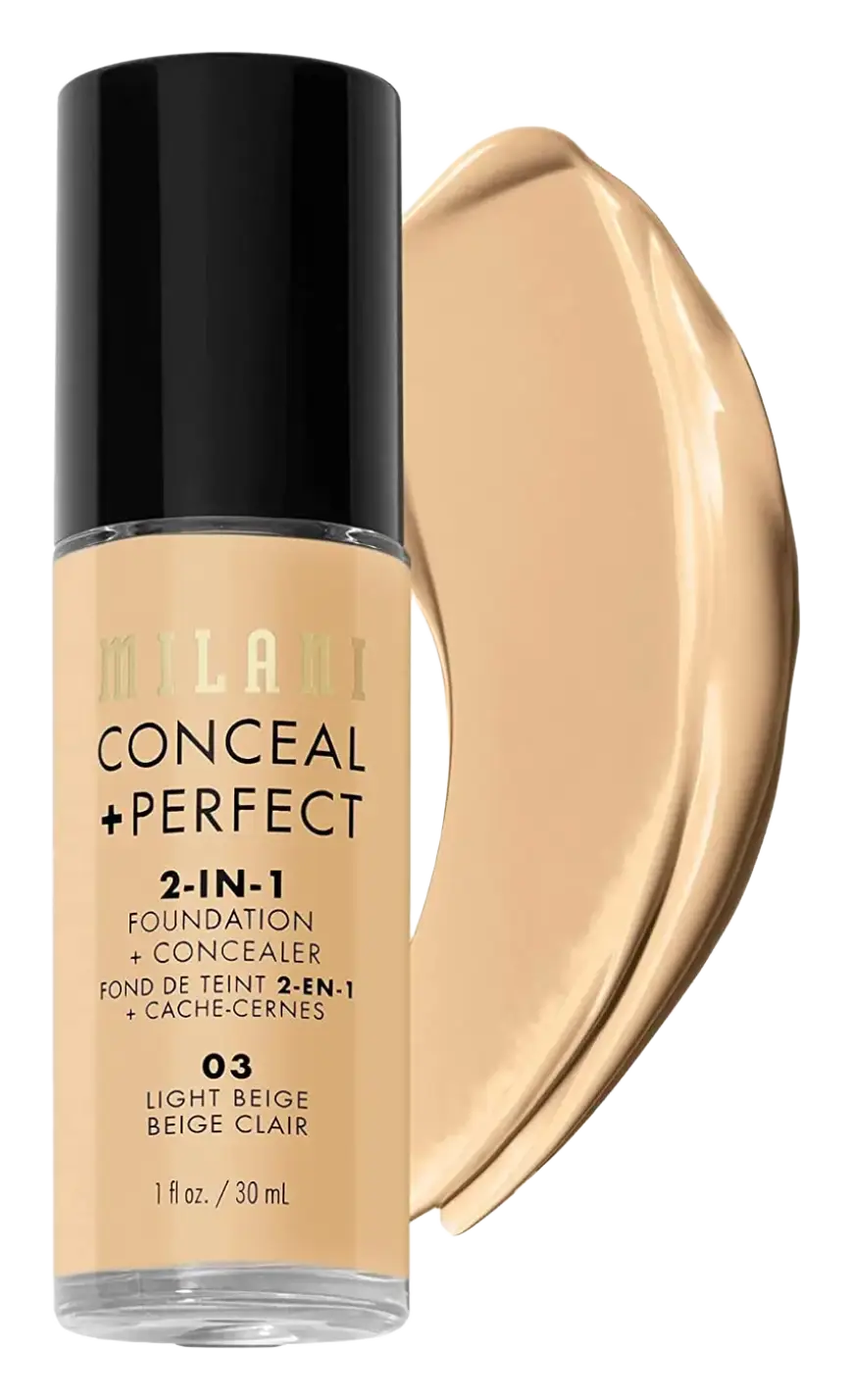 Milani Conceal + Perfect 2-In-1 Foundation And Concealer 03 Light Beige