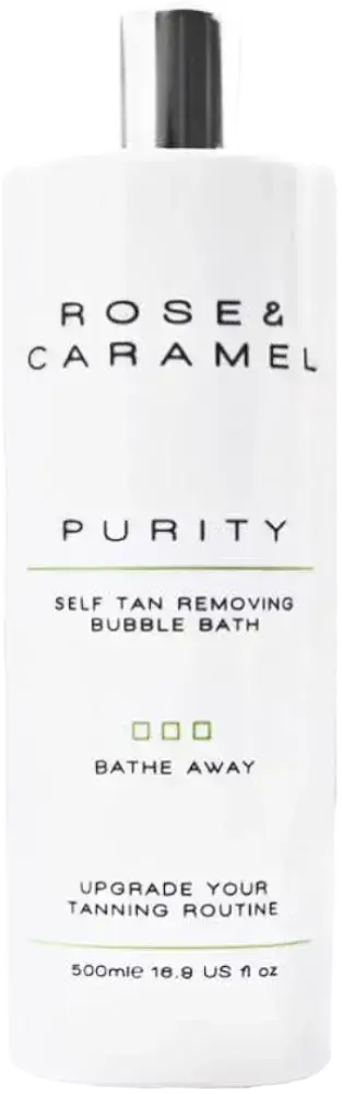 Rose & Caramel Purity Self Tan Removing Bubble Bath Scent Free