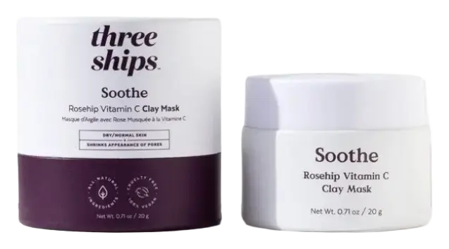 Three Ships Beauty Soothe Rosehip Vitamin C Clay Mask