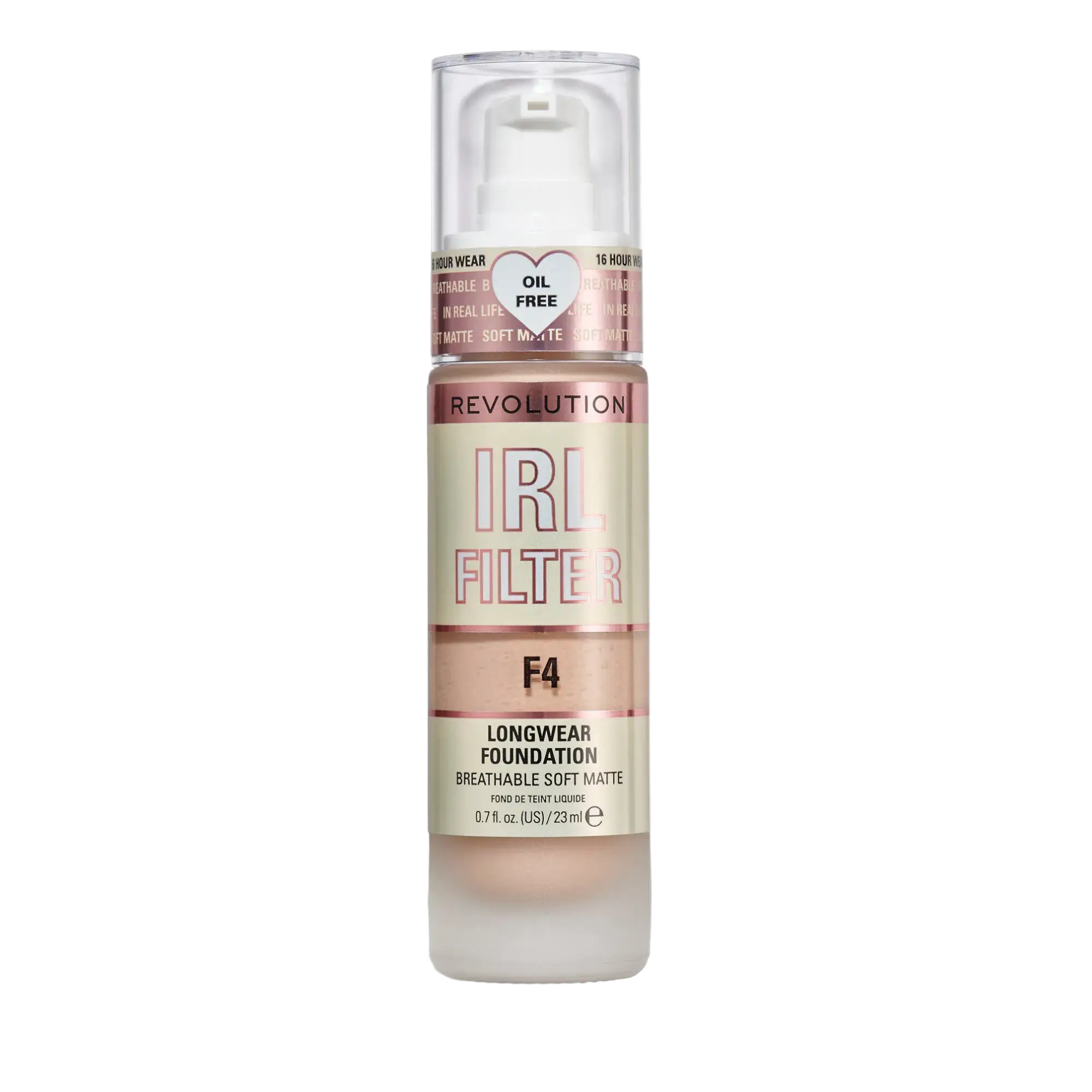 Revolution Beauty IRL Filter Longwear Foundation F4