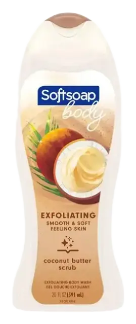 Softsoap Exfoliating Body Wash, Coconut Butter Scrub