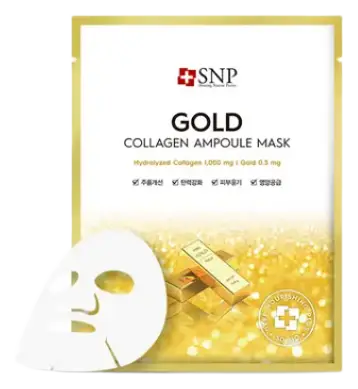 SNP Gold Collagen Ampoule Mask