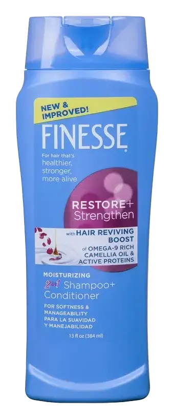Finesse Restore + Strengthen Moisturizing 2 in 1 Shampoo and Conditioner
