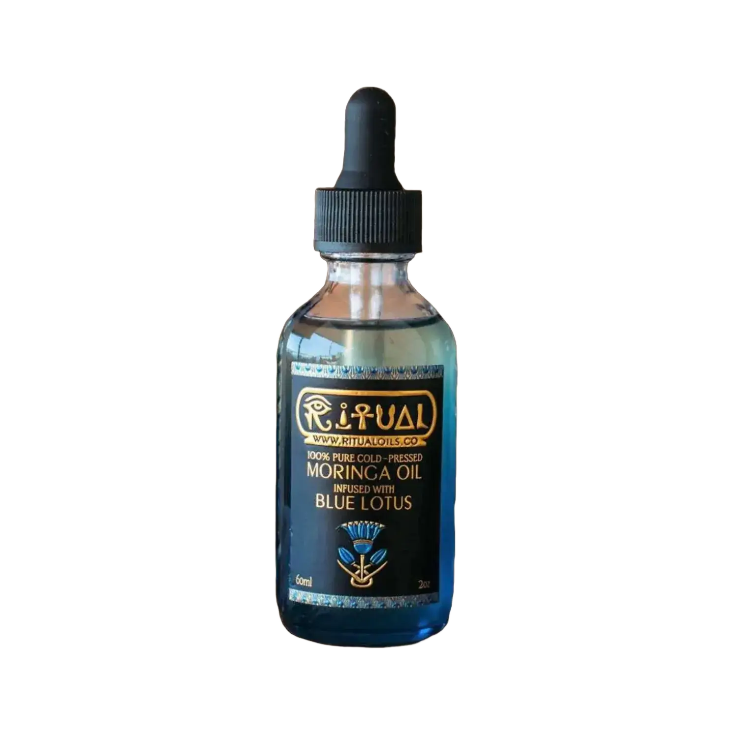 Ritual Oils 100% Pure Cold-Pressed Moringa Oil Infused With Blue Lotus