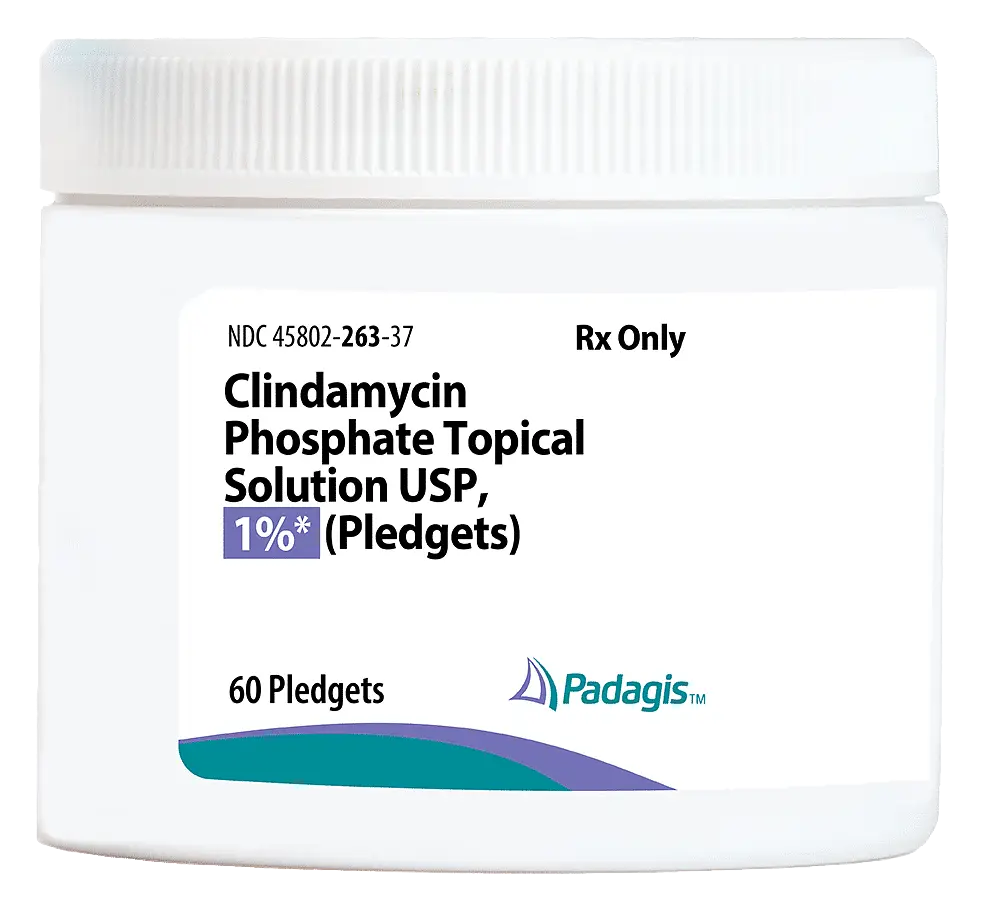 Padagis Clindamycin Phosphate Topical Solution 1% Pledgets