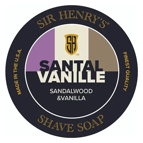 Sir Henry's Shave Soap Santal Vanille Sandalwood & Vanilla
