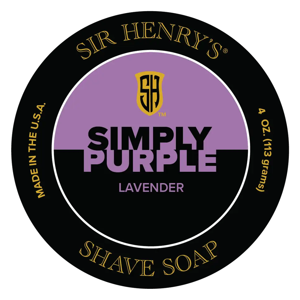 Sir Henry's Shave Soap Simply Purple Lavender