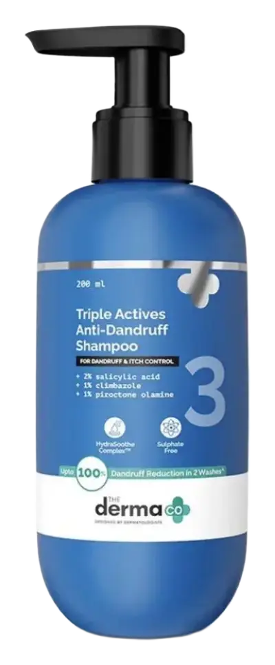 The Derma Co Triple Actives Anti-Dandruff Shampoo