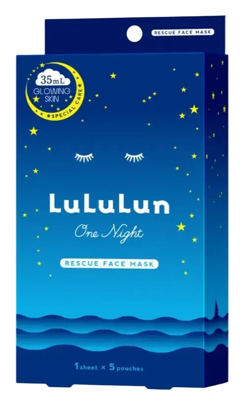 Lululun One Night Facial Mask Blue (Glowing Skin)