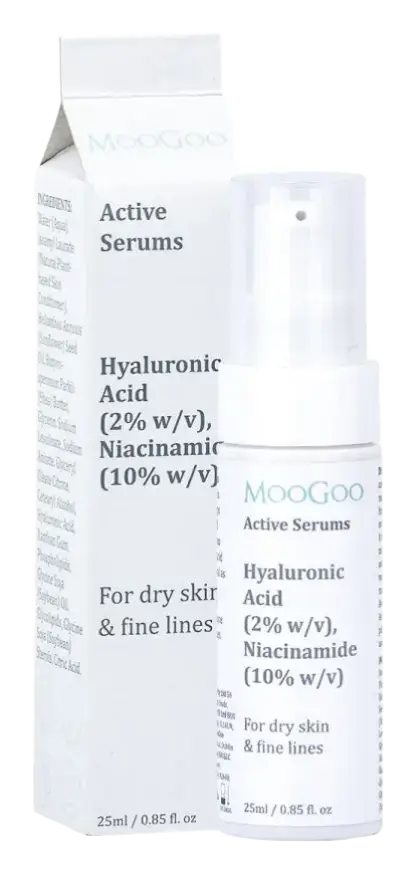 MooGoo Hyaluronic Acid (2%), Niacinamide (10%) Active Serum