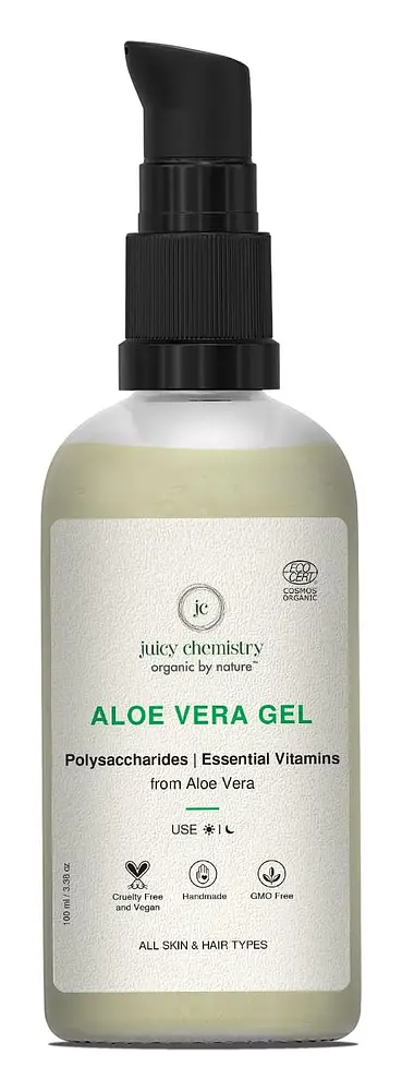 Juicy Chemistry 100% Pure And Certified Organic Aloe Vera Gel