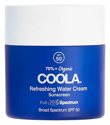 COOLA Refreshing Water Cream Organic Face Sunscreen SPF 50