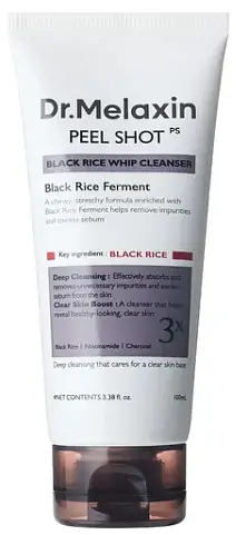 Dr.Melaxin Peel Shot Black Rice Whip Cleanser