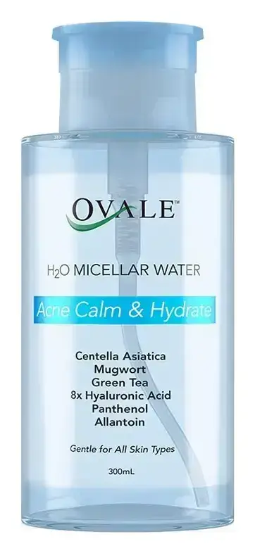 Ovale Acne Calm & Hydrate H2O Micellar Water