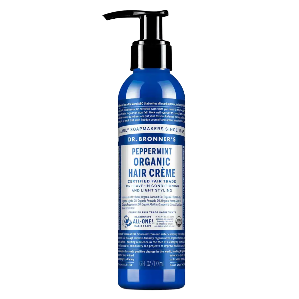 Dr. Bronner's Peppermint Organic Hair Creme
