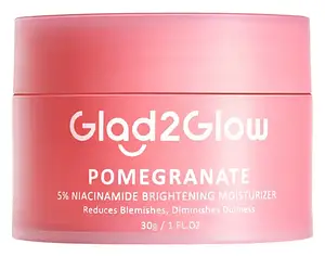 Glad2Glow Pomegranate 5% Niacinamide Brightening Moisturizer