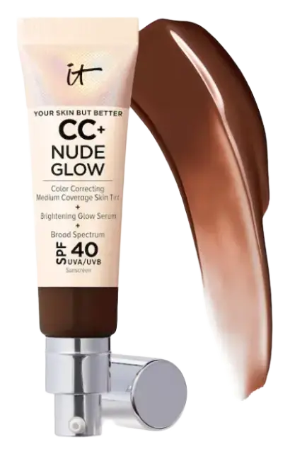 IT Cosmetics CC+ Nude Glow Lightweight Foundation SPF 40 Deep Mocha