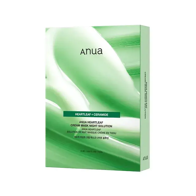 Anua Heartleaf Cream Sheet Mask Night Solution