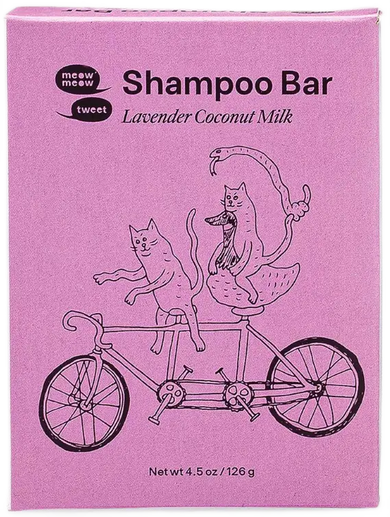 Meow Meow Tweet Shampoo Bar Lavender Coconut Milk